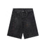 Chrome Hearts Black Heavy Wash & Paint Splatter Denim Shorts