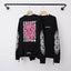 Chrome Hearts Pink Floral Vine Cross Long Sleeve (Black)