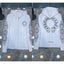 Chrome Hearts Horseshoe & Floral Cross Zip-Up Hoodie (White)