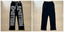 Mixed Emotion Wood‑Textured Logo Straight‑Leg Sweatpants