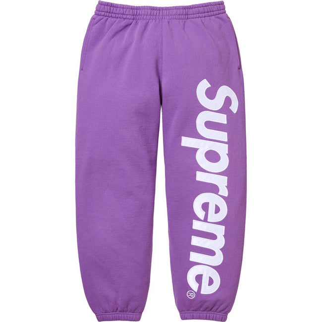 Supreme Vertical Logo Sweatpants – Purple / White Hover Image