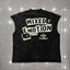 Mixed Emotion Washed Graphic Cut‑Off Sleeveless Tank Top