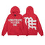 Mixed Emotion Emotions Never Die Rhinestone‑Effect Zip‑Up Hoodie